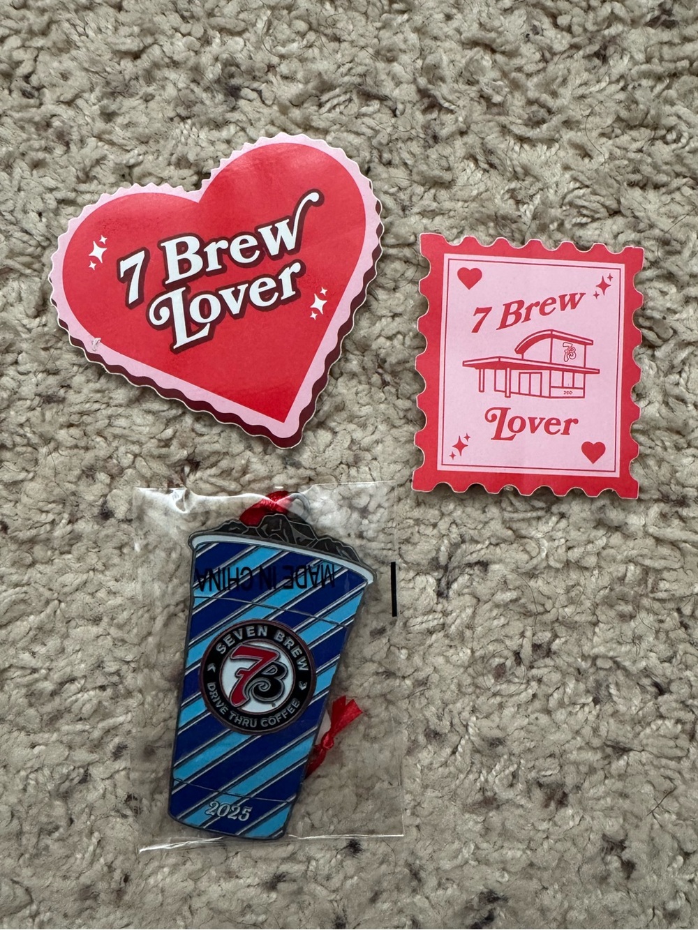 7Brew Holiday bundle ornament and stickers